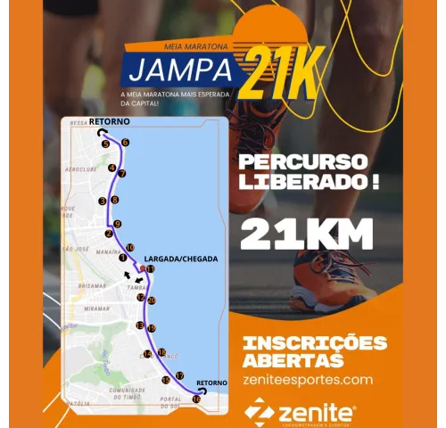 MEIA MARATONA JAMPA 21K - 2026