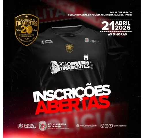20ª CORRIDA DE TIRADENTES - 2026